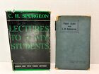 Vintage C.H. Spurgeon Books Lectures to My Students (1962) & Pulpit Gems (1904)
