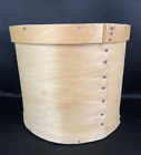 Large Round Bentwood Wooden Cheese Box with Lid ~ 10