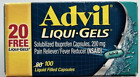 Advil 200mg Ibuprofen Liqui Gels 100 Liquid Filled Capsules Exp. 05/2024