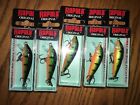 RAPALA ORIGINAL FLOATING 05's=LOT OF 5 PERCH COLORED FISHING LURES