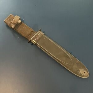 Vintage WW2 USN USMC MK 2 NORD scabbard for KABAR CAMILLUS knife SHEATH ONLY