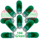 (10)194 Green T10 Wedge Car Mini Bright Light bulb W5W 5050 2825 158 192 168