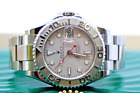 Rolex Yacht-Master Stainless Steel Platinum Dial & Bezel 7 inch Band 35mm 168622