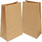 Brown Paper Bags Lunch Bags 8LB for Snack Takeaway Bread Packaging, Grocery B...