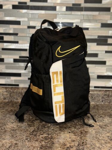 Nike Elite Pro Basketball Black & Gold Backpack