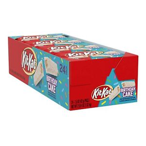 KIT KAT Birthday Cake Flavored Creme with Sprinkles, Bulk, Individually Wrapped