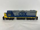 CSX 2508 HO Scale Diesel Locomotive Model Train WORKS! Yellow Blue RARE?