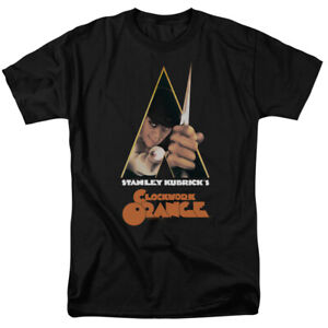 A Clockwork Orange Poster T Shirt Licensed Horror Movie Retro Tee Classic Black
