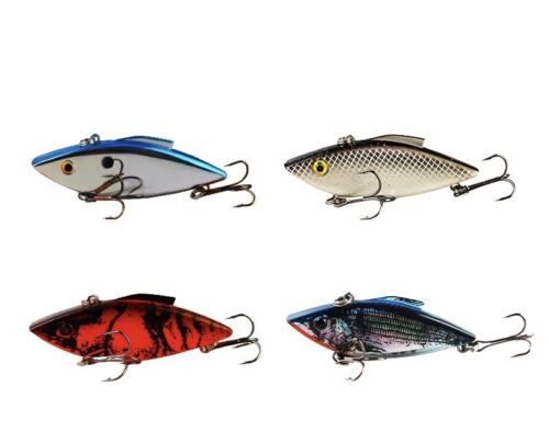 4 Piece Rattle Trap-styled, Lipless Crank Bait Fishing Lures ￼ ￼