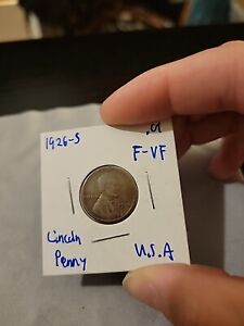 1926-S Lincoln Wheat Penny F - VF Condition! Better Date!