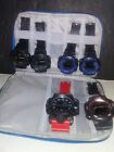Lot of 6 Various Styles, Stylish Men's Digital Watches, Tested Working.