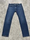 7 For All Mankind Men's Slimmy Slim Straight Jeans Blue Stretch Size 36x32