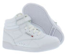 Reebok Freestyle Hi Infant/Toddler Shoes Size 7, Color: White/White/White