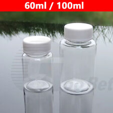 Clear 60ml 100ml Round PET Plastic Fruit Juice Smoothie Bottle Jar with Lid Cap