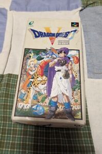 DRAGON QUEST V DQ 5 Nintendo Super Famicom Retro Game Soft Import Japan With Box