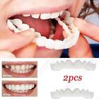 1 x Snap On False Teeth Lower Upper Dental Veneers Dentures Fake Tooth Cover Set