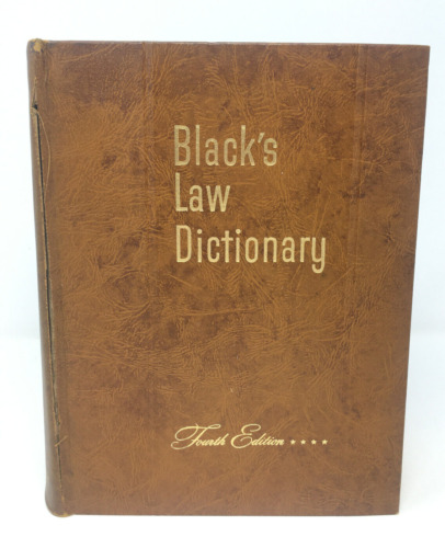 BLACK'S LAW DICTIONARY 4th (Fourth) Edition West Publishing 1951 *DAMAGED*