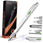 Father’s Day Gifts for Dad, 9 in 1 Multitool Pen, Cool Gadgets Tools for Silver