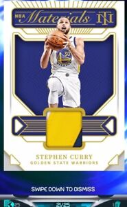 Stephen Curry 2021 National Treasures Patch #21/25 NBA Dunk Digital Card