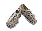 VANS X Peanuts Toddler Kids Shoes Pink White 8 M Canvas Comfort Lace Up Sneakers