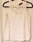 Lace Women's Sleeveless Top Shell Sunday in Brooklyn Elegant Classic Size S
