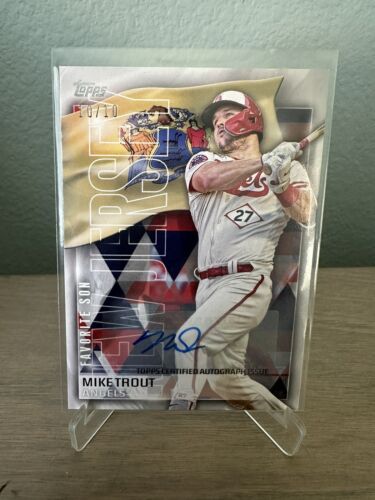 MIKE TROUT 2023 Topps Series Auto FS-1 10/10 Angels GOAT