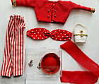 vtg Barbie doll clone OUTFIT Just Her Style sailor suit hat bag anchor earrings