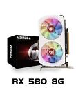VEINEDA Graphics Card RX580 8GB DDR5 GPU Rx580 Video Card GDDR5 265 Bit