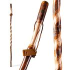 Brazos Rustic Wood Walking Stick, Twisted Hickory, Traditional 48