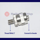 Metal Luer Lock Fitting Thread M4 M4x0.7 Adapter Connector Glue Gun Dispenser