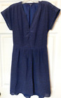Madewell Summer silk dress Size 4 Leaf Print Silk V-neck Elastic Waist Pre owned