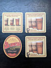 Lot of 4 Irish Beer Coasters Beamish Stout Caffreys Ale 1990s US Imports
