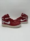 Nike Supreme x Air Force 1 High SP Red 2014 Size 9.5 Used 698696-610