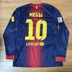 Lionel Messi Barcelona 12/13 Home Size M Nike Long Sleeve Jersey Official