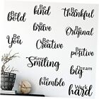 12 Pieces Vinyl Wall Quotes Stickers Inspirational Wall Decals Fresh Style
