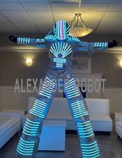 LED ROBOT COSTUME ALEXANDER  ROBOTS SUIT DJ TRAJE PARTY SHOW GLOW-slivery sun