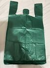 Bags 1/6 Large 21 x 6.5 x 11.5 Green  T-Shirt Plastic Grocery Shopping Bags F&S