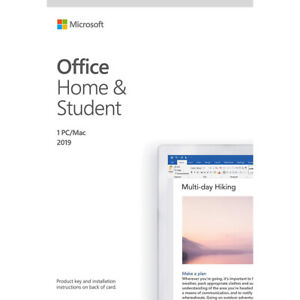 Microsoft Office Home and Student 2019 Windows 10 PC/Mac Activation Card  - Dama