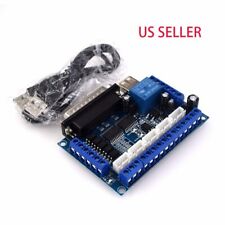 5 Axis CNC Interface Adapter Breakout Board For Stepper Motor Driver Mach3 W/USB