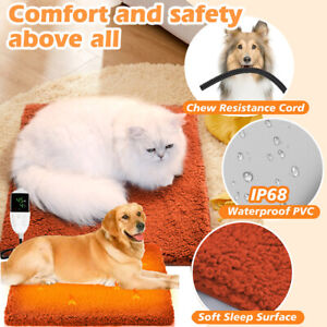Electric Pet Heating Pad Bed for Cat Dog Large Indoor Outdoor Waterproof Large M