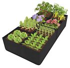 232 Gallon Thickened Fabric Raised Garden Bed, Large 8x4x1ft Garden Grow Bed ...