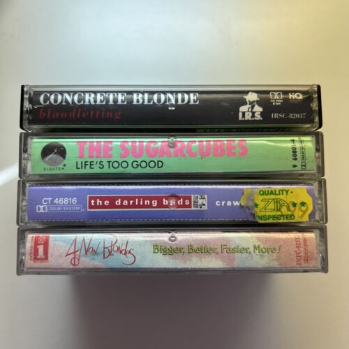 Cassettes VARIOUS Alternative Indie Lot of 4 Concrete Blonde Darling Buds 80 90s