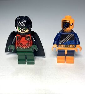 LEGO Batman: Deathstroke + Robin fig only from The Batboat Harbor Pursuit 76034