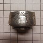 Antique Hand Engraved Russian Solid Silver Master Salt Dip - T.H  84*- 60 grams