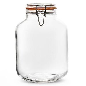 Glass Hermetic Preserving Canning Jar | Italian Made Storage Jar with Airtigh...
