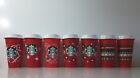 Starbucks Tumblers Lids 16 Oz Grande Red Cups 7 Reusable Holiday Christmas