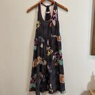 Rebecca Taylor Floral Silk Halter Midi Dress Size 0