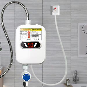 3500W Electric Tankless Water Heater Instant Hot Water Heater for Sink & Shower