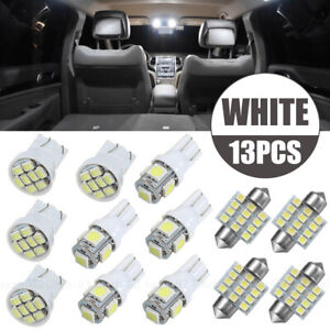 13Pcs Car Interior Parts LED Lights Kit For Dome License Plate Lamp Bulb White (For: 2006 Mazda 6)