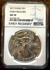 2017 $1 Silver Eagle- NGC Graded MS70 Early Releases